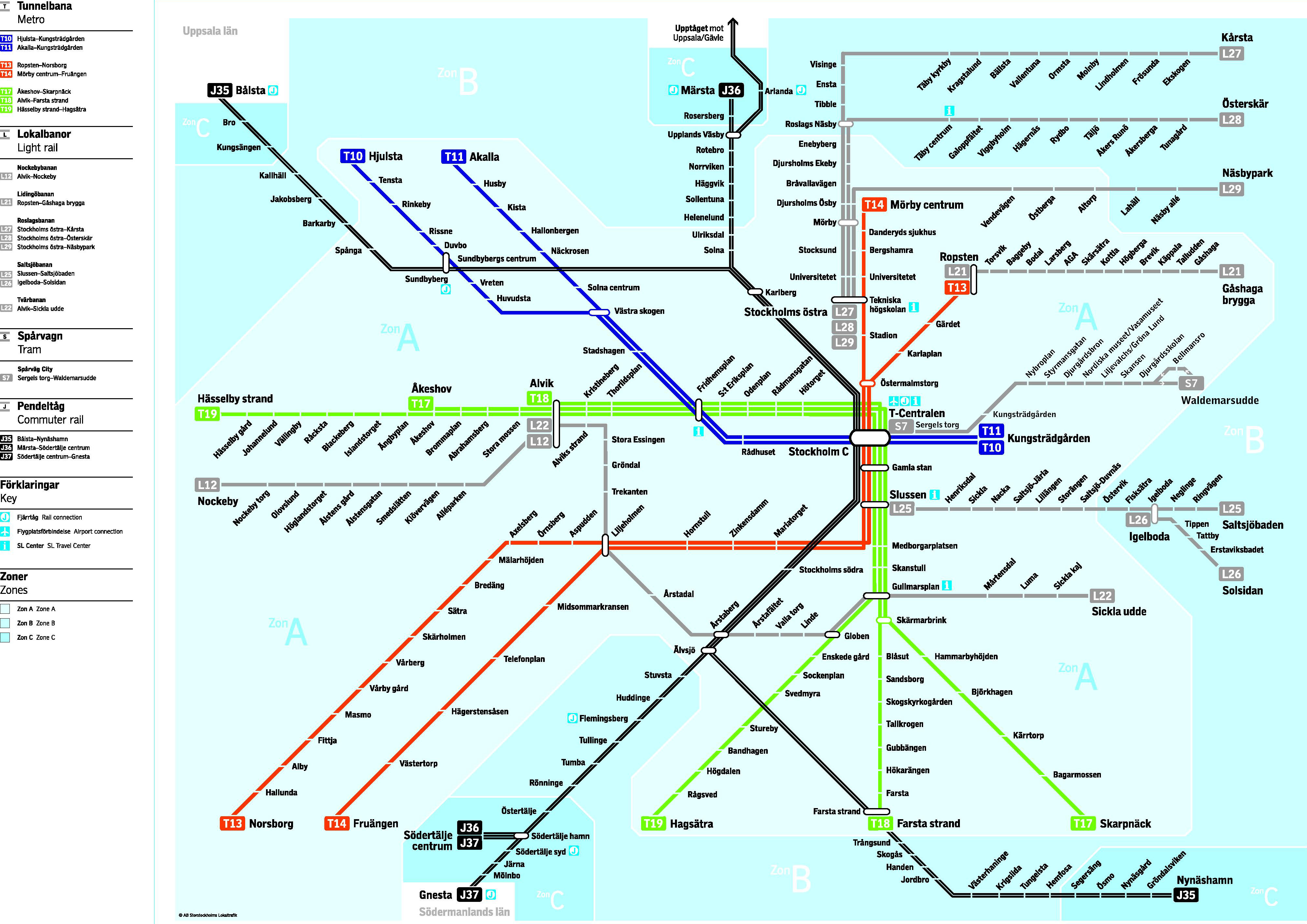 Lokaltrafik Stockholm Karta | Teneriffa Karta